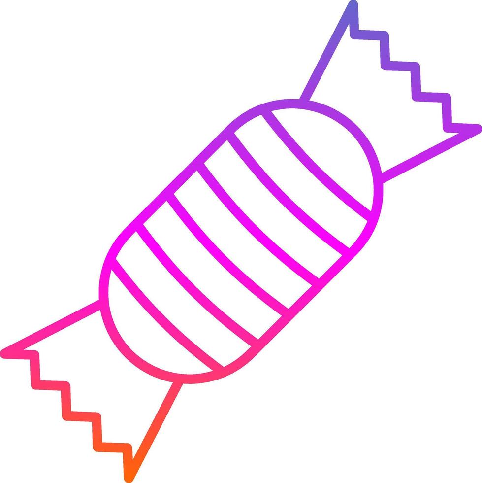 Toffee Line Gradient Icon vector