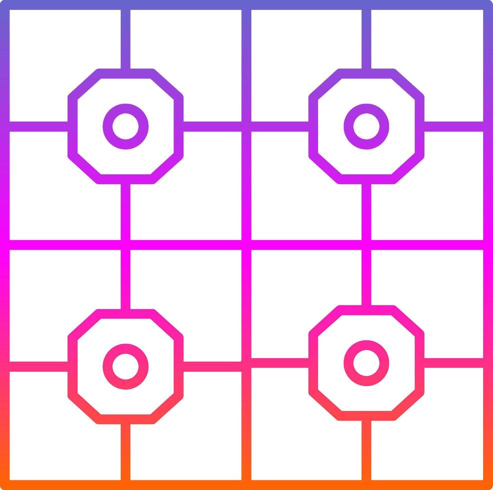Floor Tiles Line Gradient Icon vector
