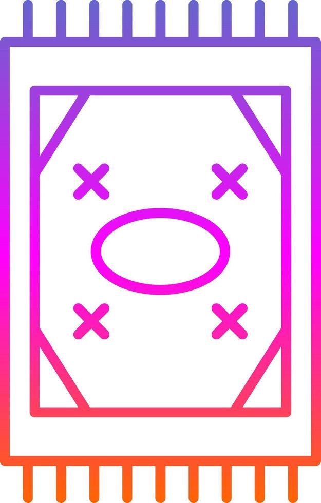 Carpet Line Gradient Icon vector