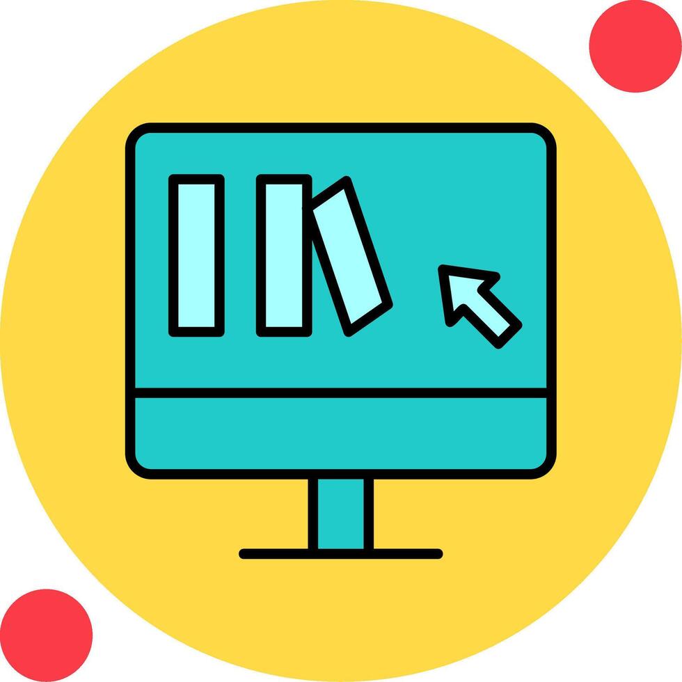 Online Book purchase Vector Icon