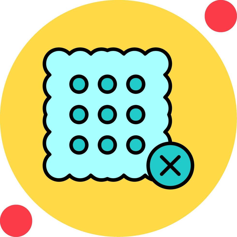 No Sweets Vector Icon