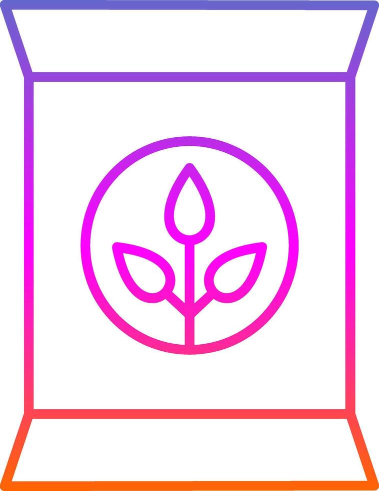Fertilizer Line Gradient Icon vector