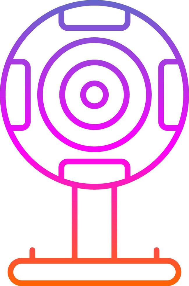 Webcam Line Gradient Icon vector