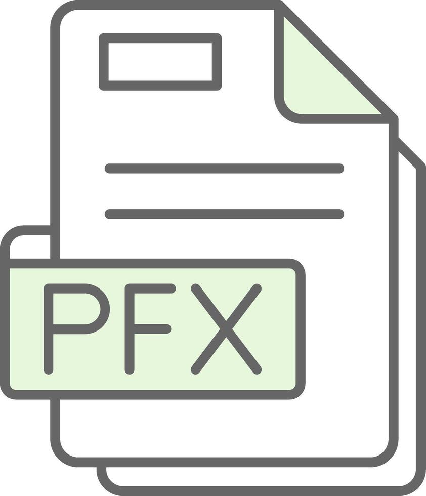 Pfx Green Light Fillay Icon vector