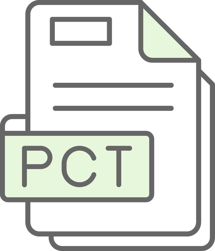 Pct Green Light Fillay Icon vector