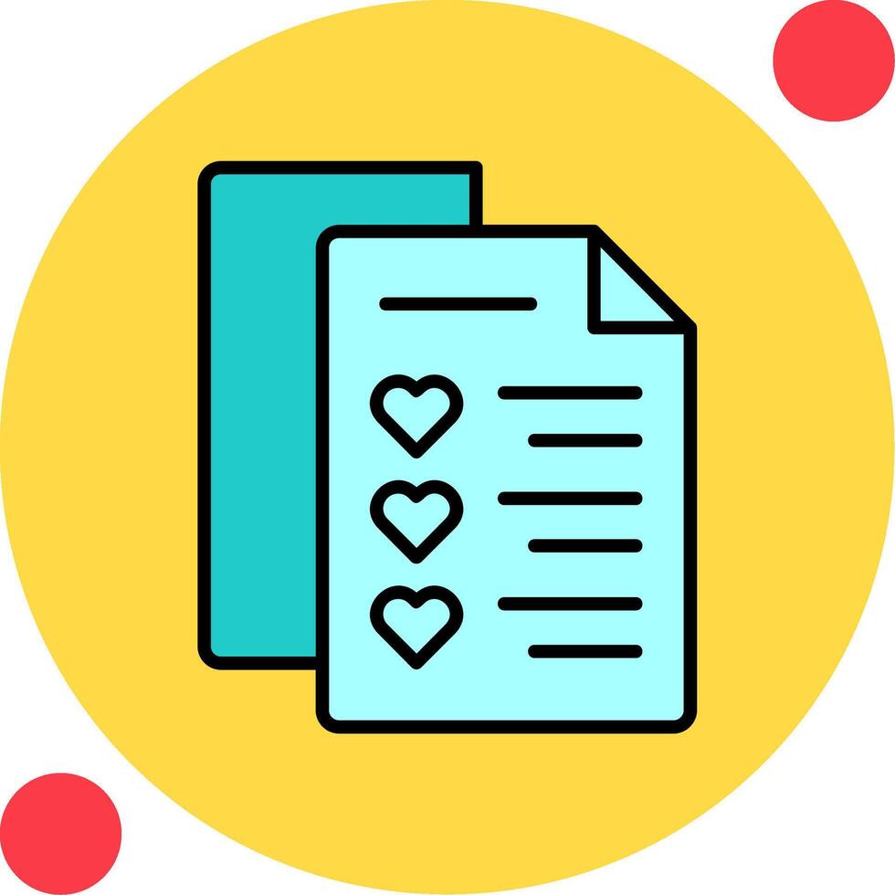 Wishlist Vector Icon
