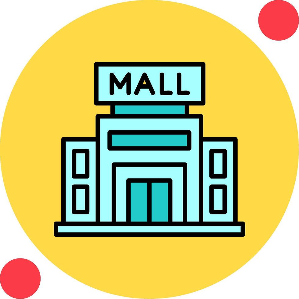 Shopping Mall Vector Icon
