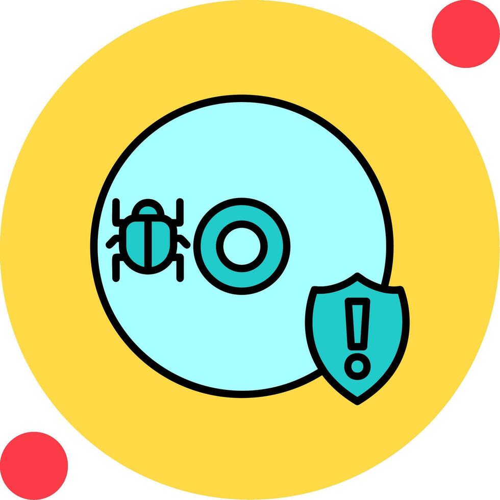 Cd Virus Vector Icon