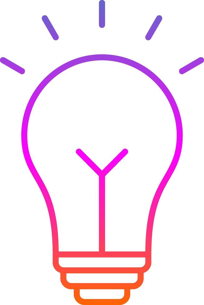 Idea Line Gradient Icon vector
