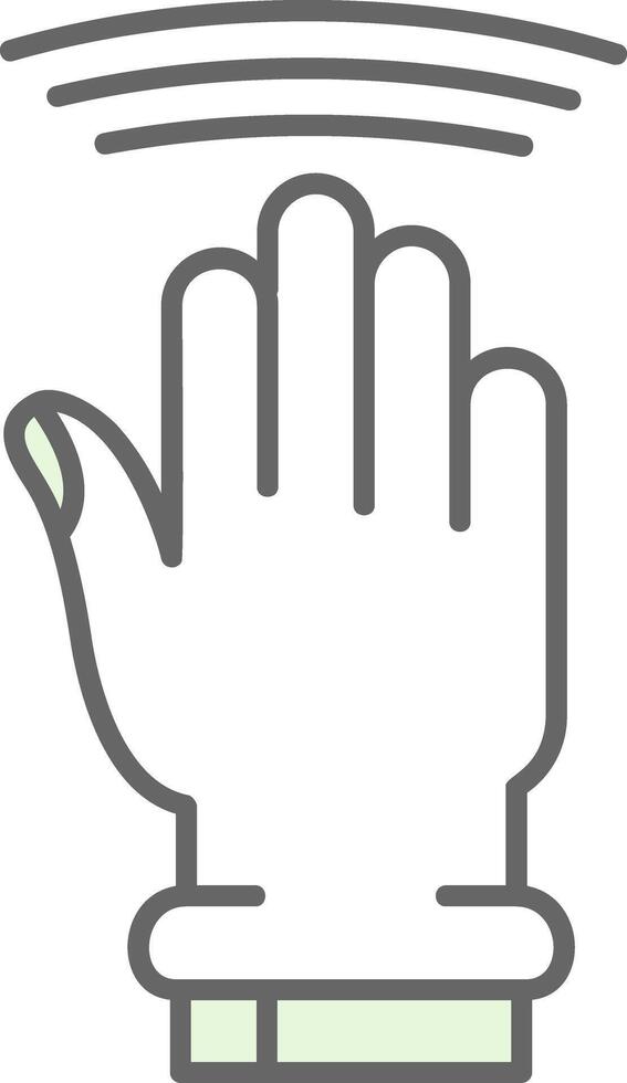 Drag Window Green Light Fillay Icon vector