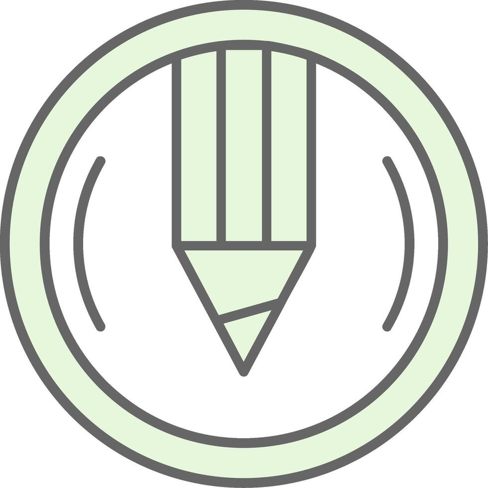 Compose Green Light Fillay Icon vector