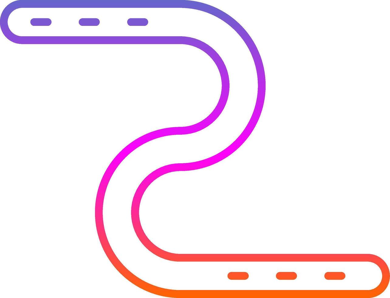 Earthworm Line Gradient Icon vector