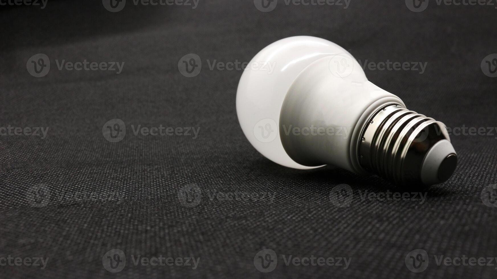 White led bulb isolated photo