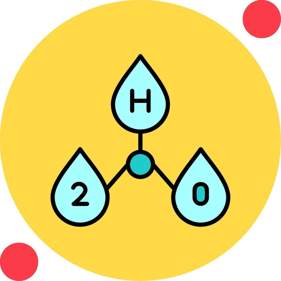 H2o Vector Icon