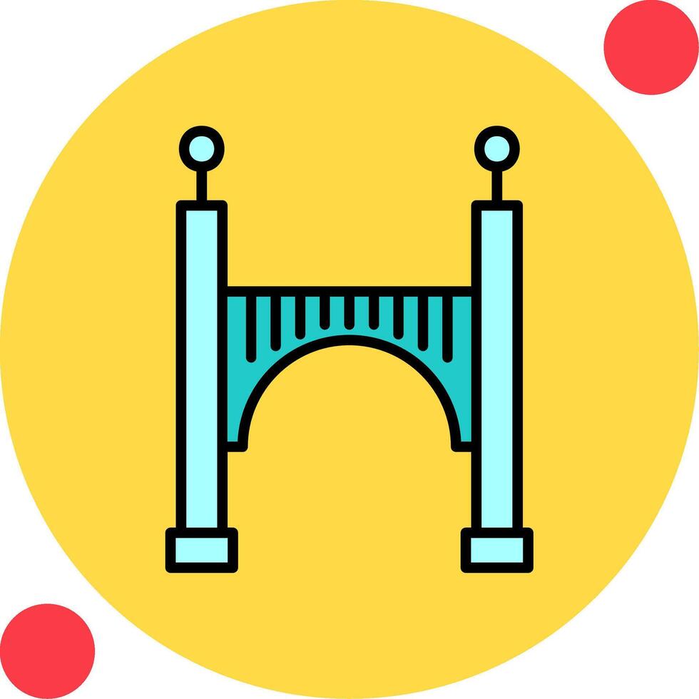 icono de vector de puente
