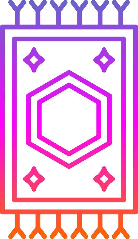 Carpet Line Gradient Icon vector