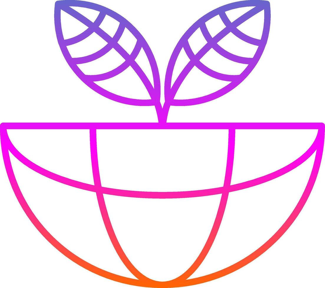 Ecosystem Line Gradient Icon vector