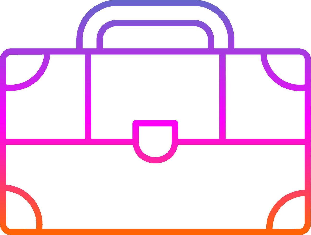 Suitcase Line Gradient Icon vector