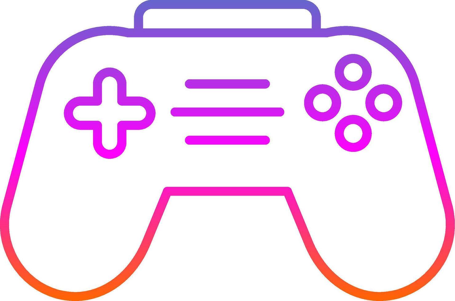 Joystick Line Gradient Icon vector