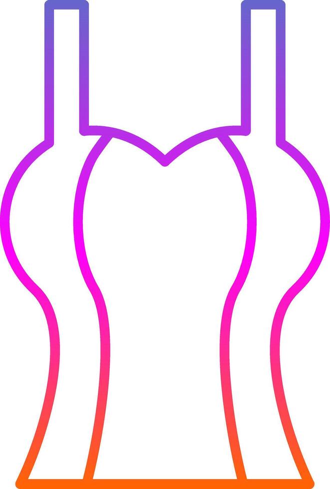 Tanktop Line Gradient Icon vector