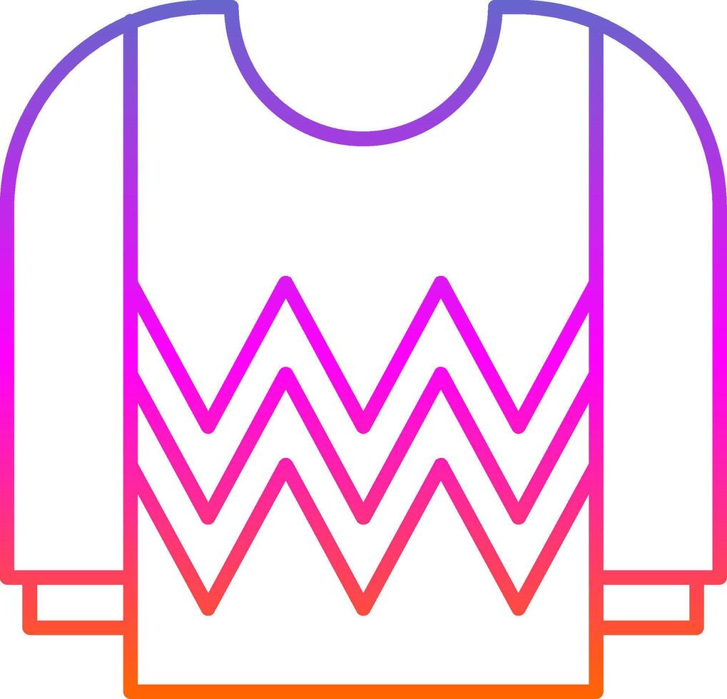 Jersey Line Gradient Icon vector