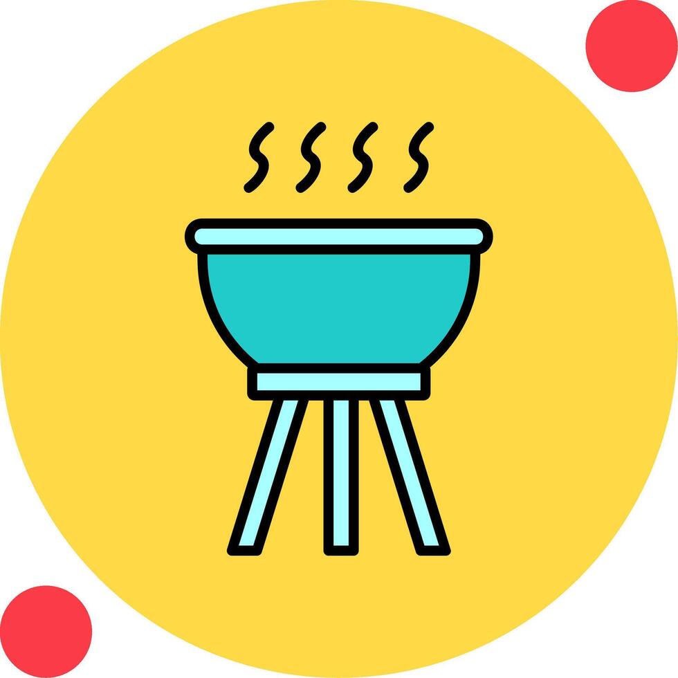 icono de vector de barbacoa