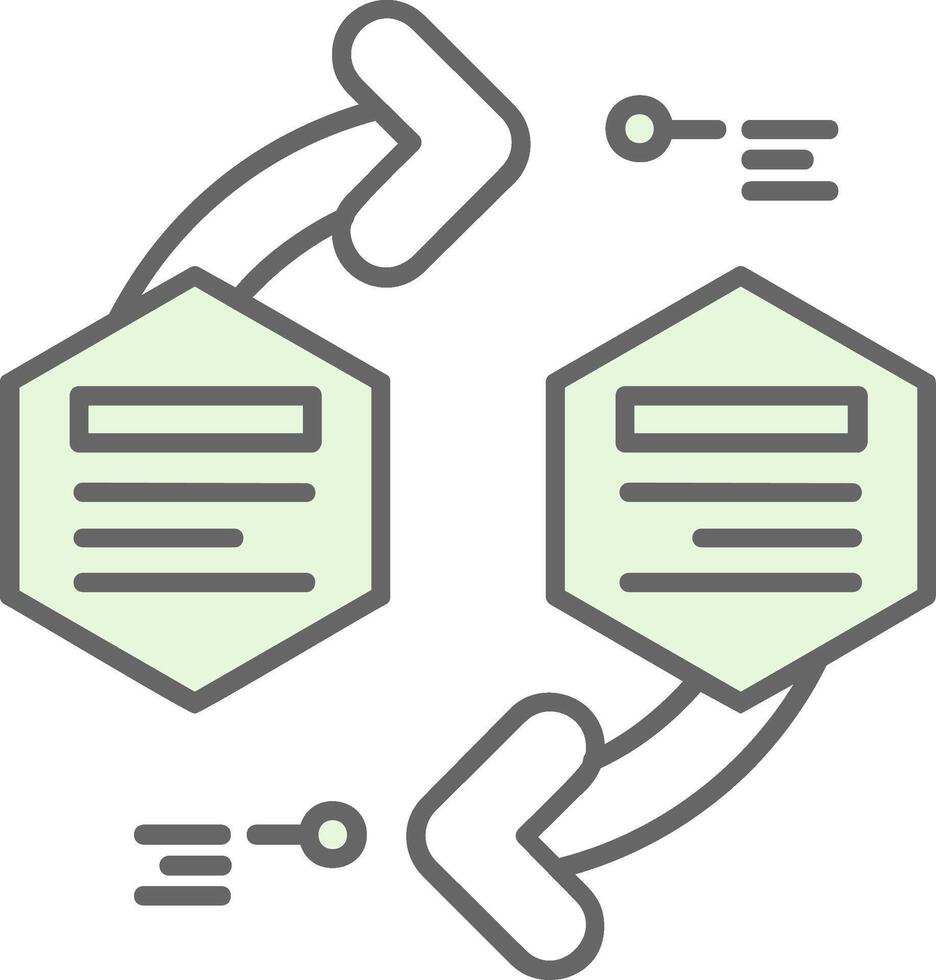 Infographic elements Green Light Fillay Icon vector