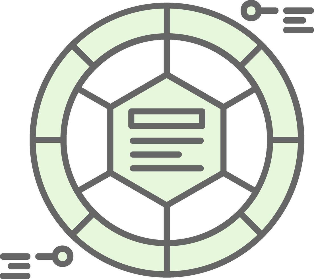 infografía elementos verde ligero relleno icono vector