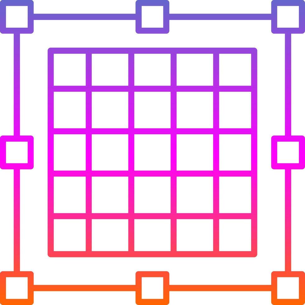 Grid Line Gradient Icon vector