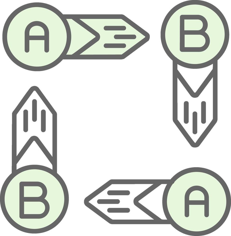 Infographic elements Green Light Fillay Icon vector