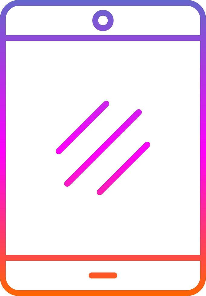 Smartphone Line Gradient Icon vector