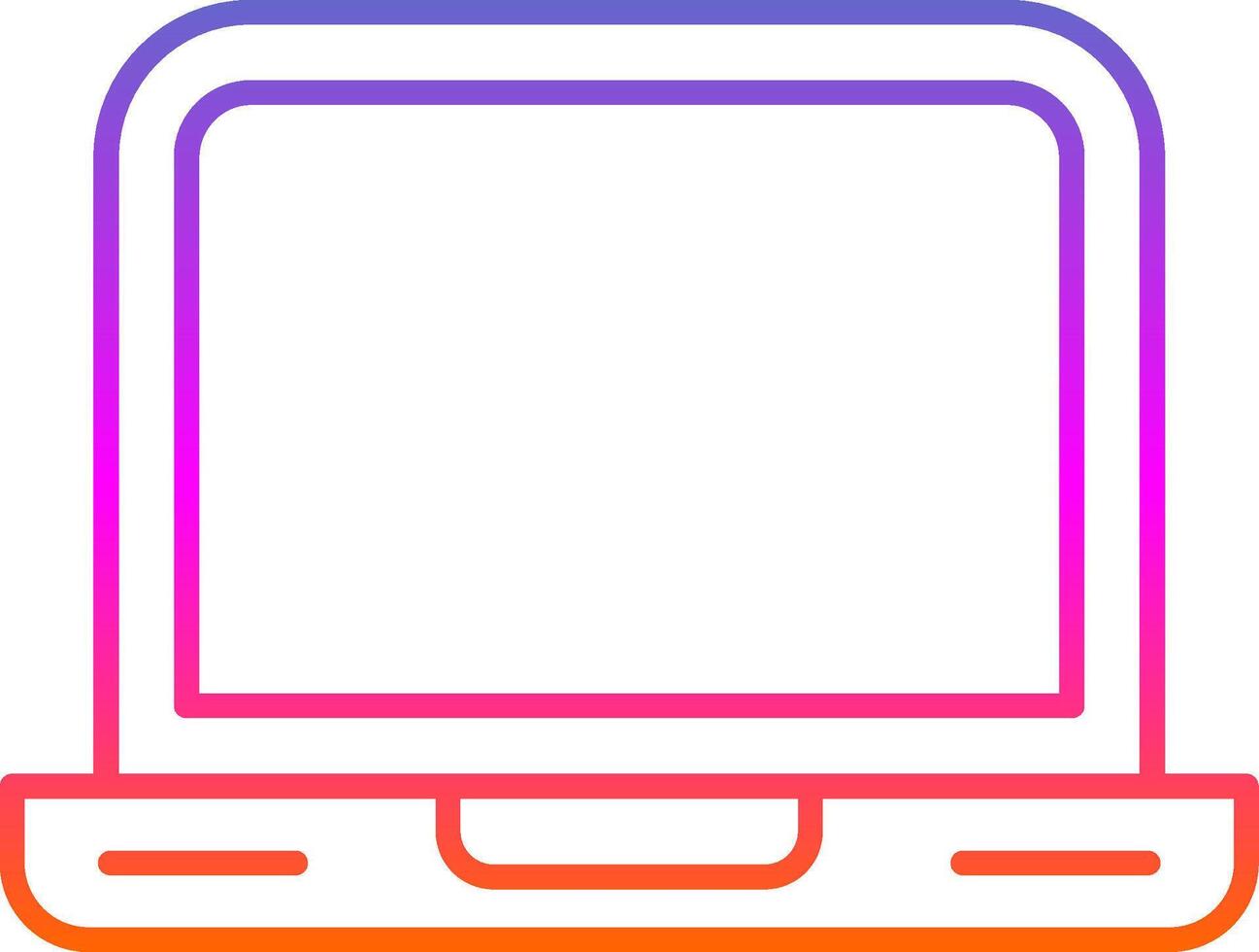 Laptop Line Gradient Icon vector
