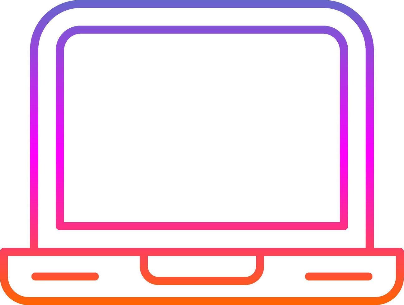 Laptop Line Gradient Icon vector