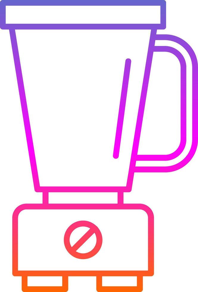 Mixer Blender Line Gradient Icon vector