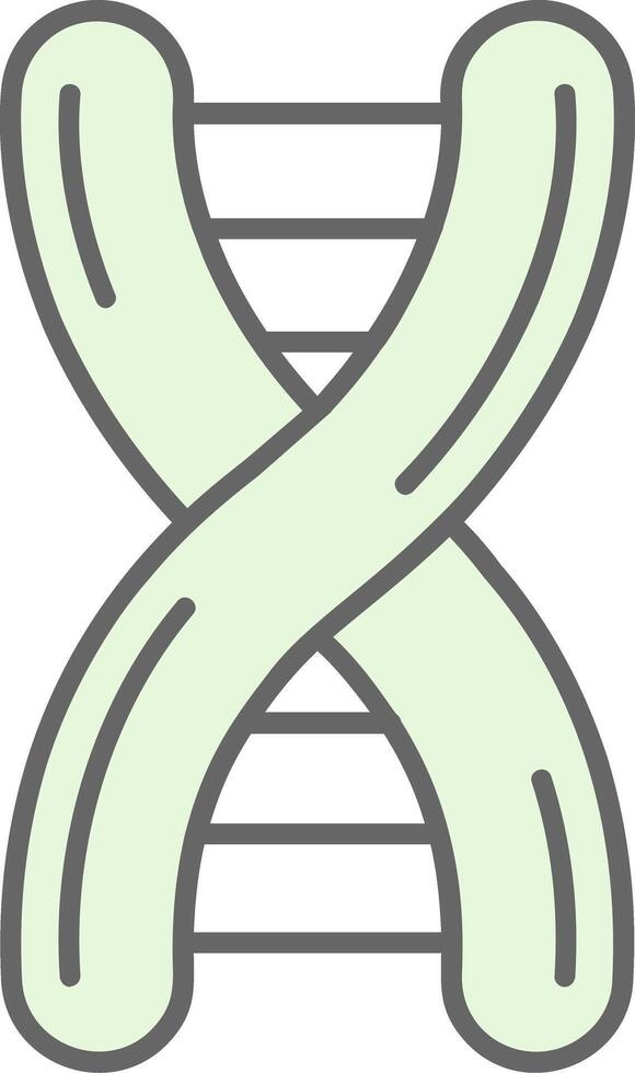 Dna Green Light Fillay Icon vector