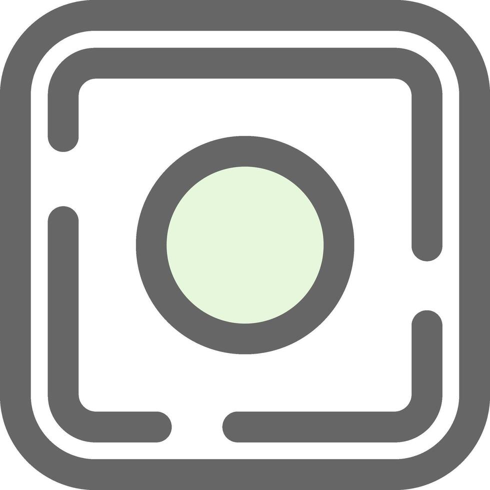 Dot Green Light Fillay Icon vector