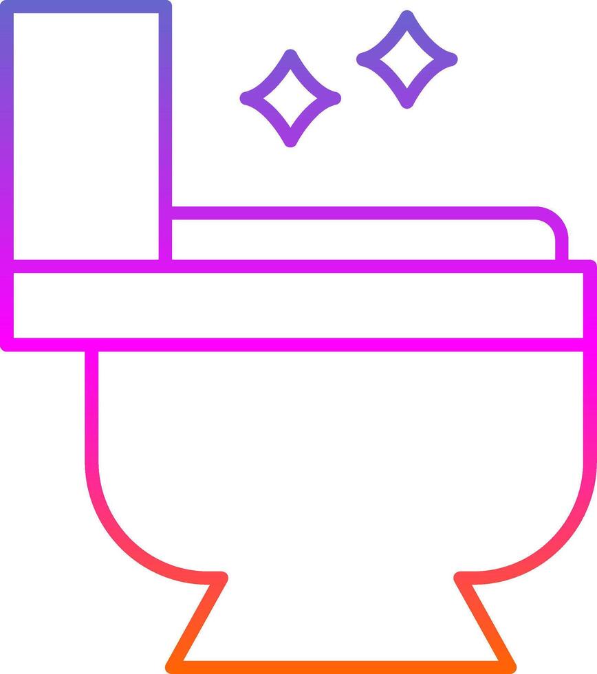 Toilet Line Gradient Icon vector