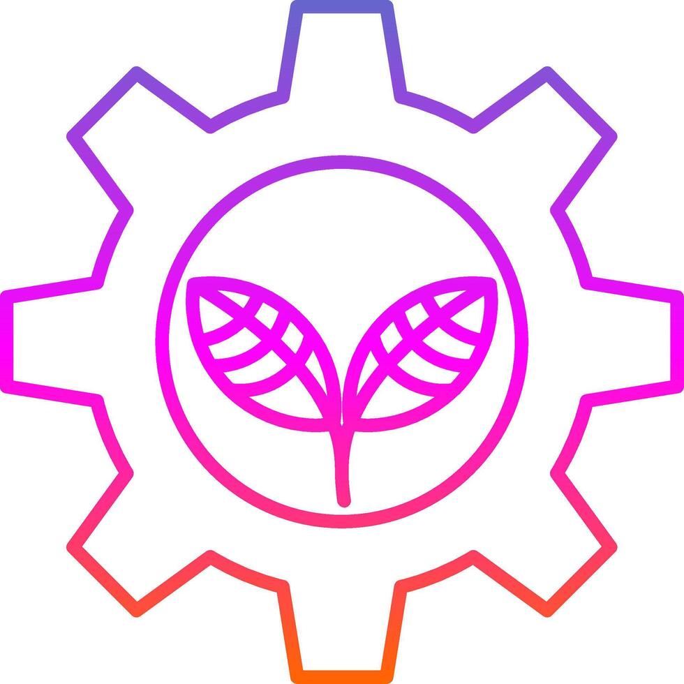 Ecology Line Gradient Icon vector