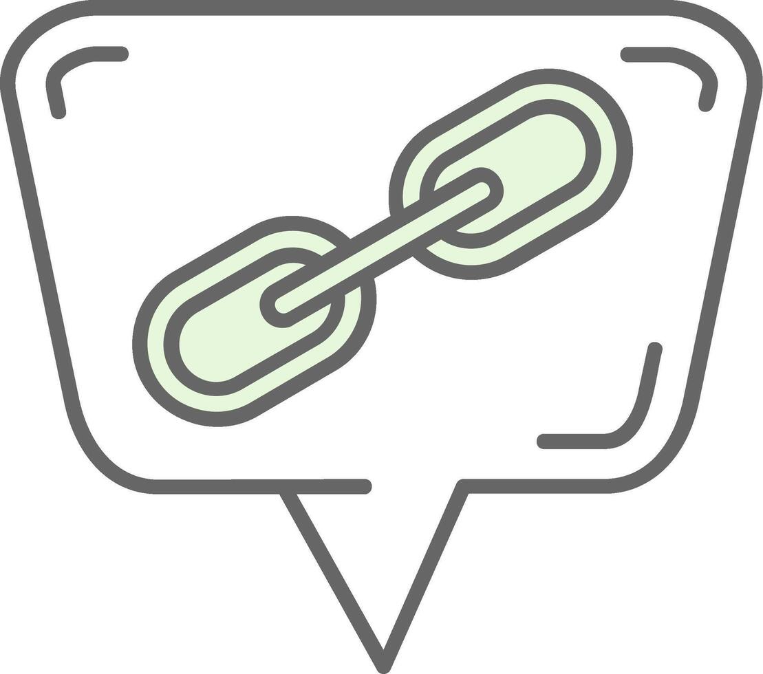 Link Green Light Fillay Icon vector