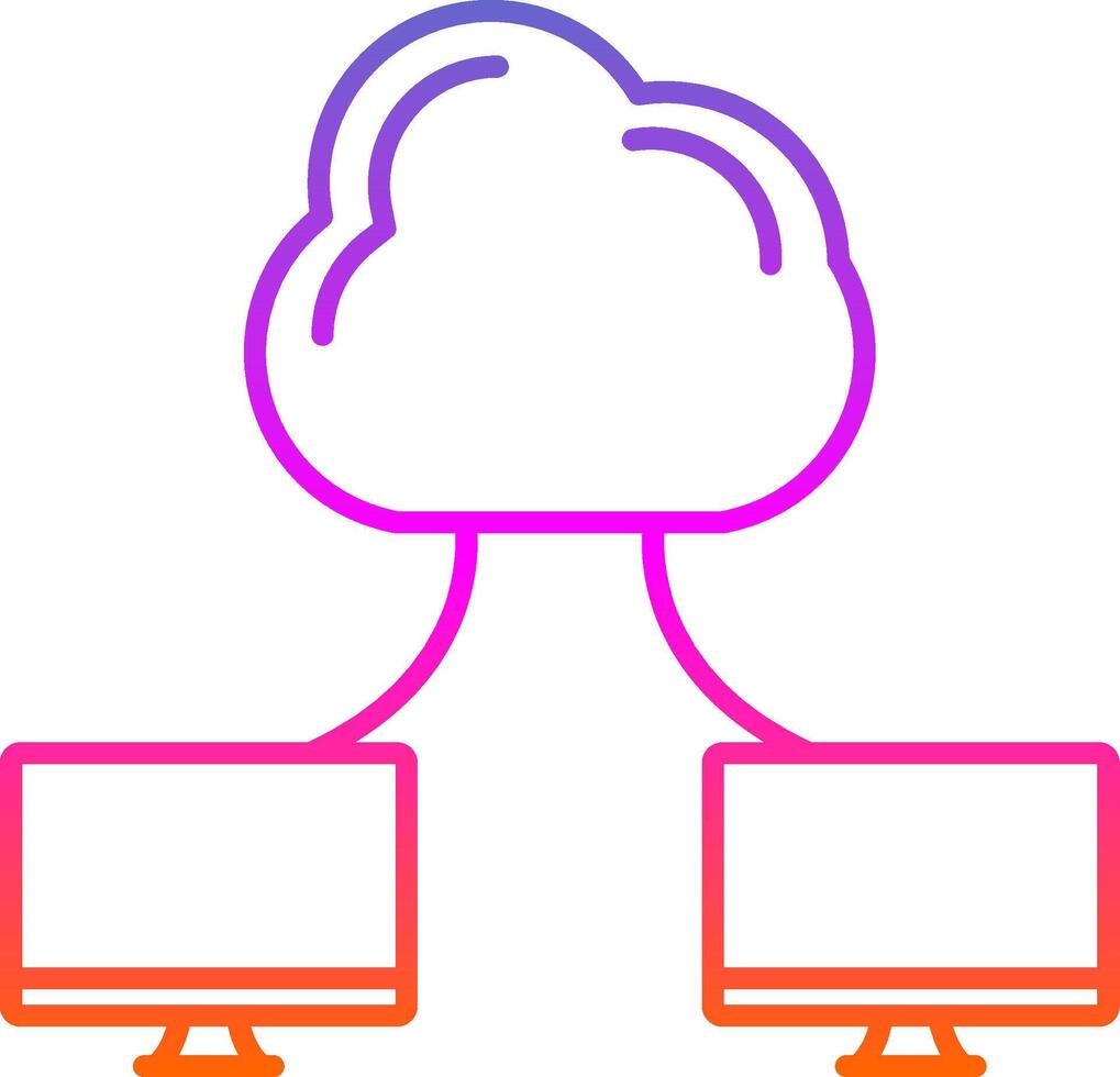 Cloud Computing Line Gradient Icon 39169781 Vector Art at Vecteezy