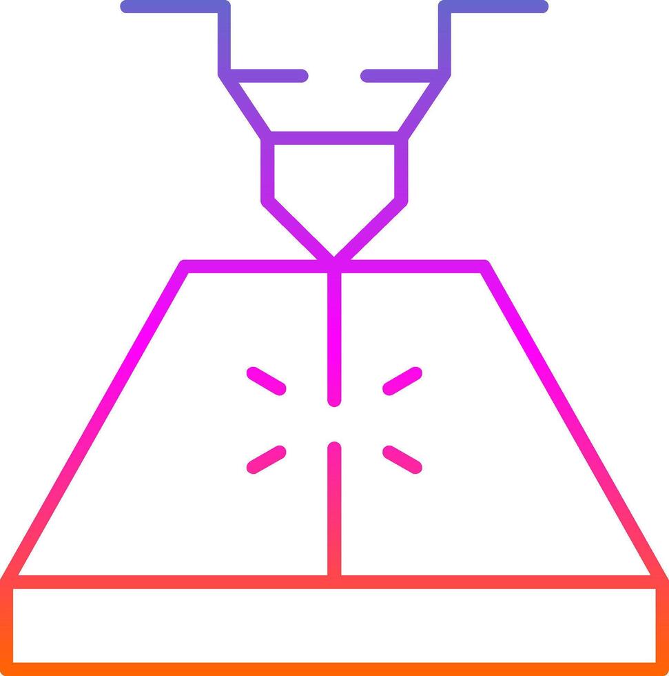 Laser Line Gradient Icon vector