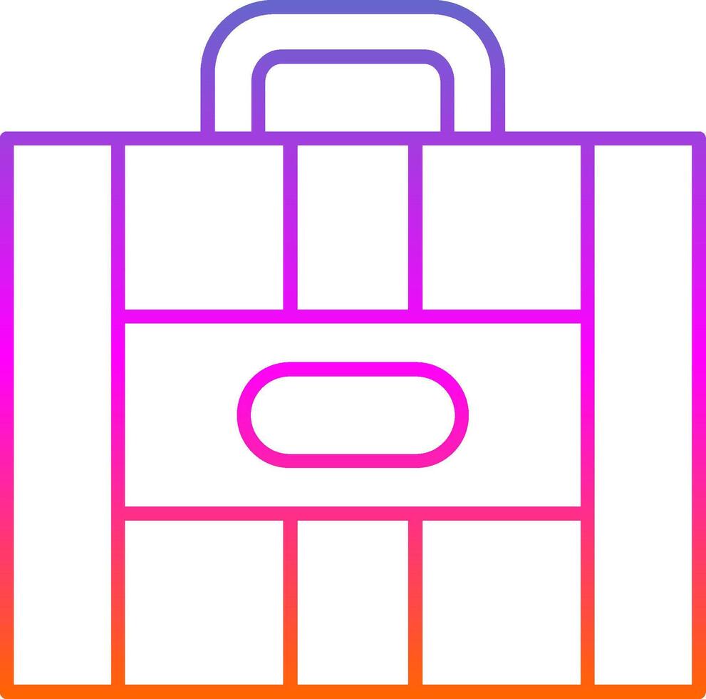 Suitcase Line Gradient Icon vector