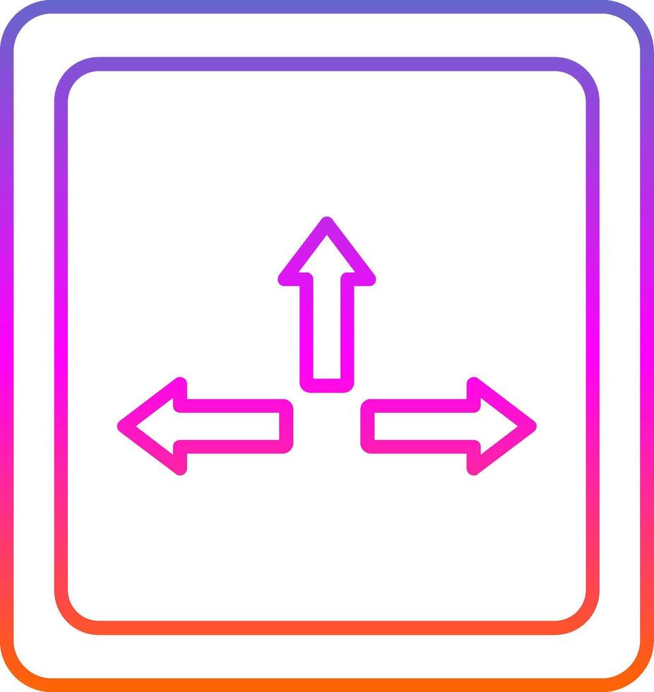 Resize Line Gradient Icon vector