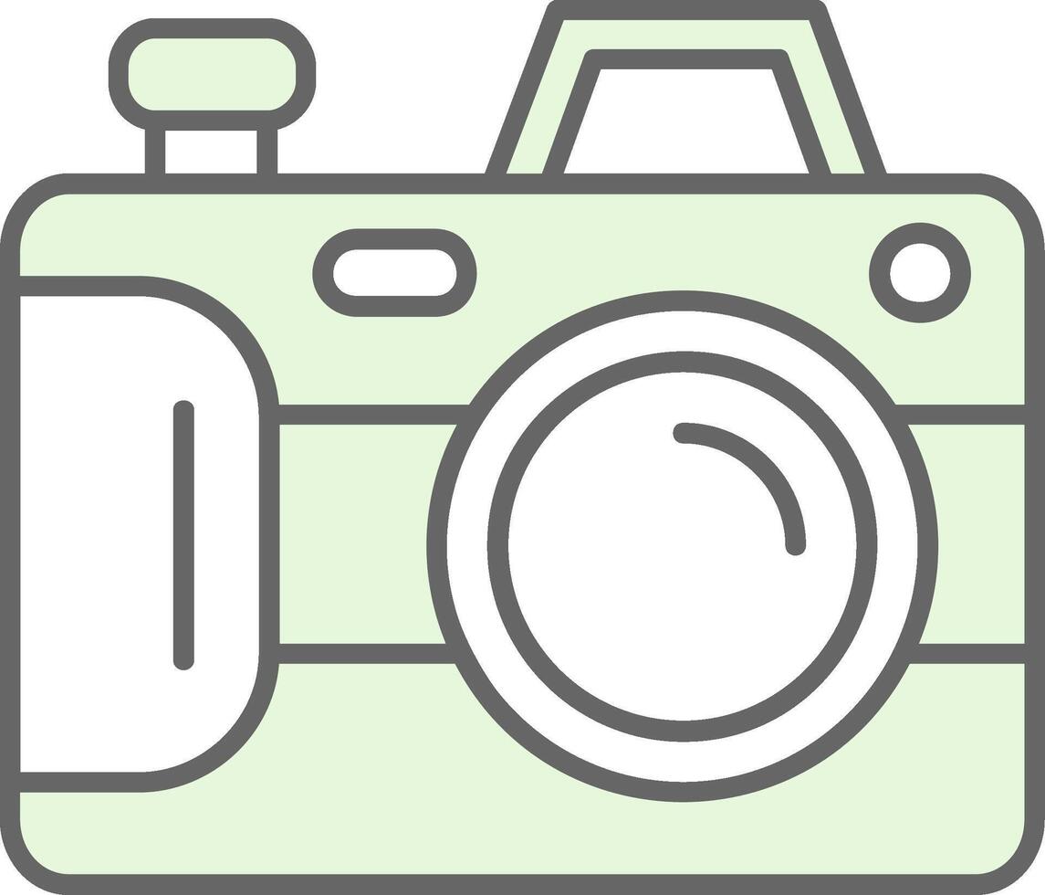 Camera Green Light Fillay Icon vector