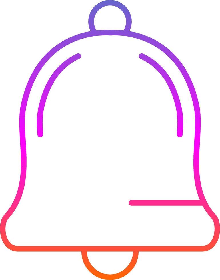 Notification Line Gradient Icon vector