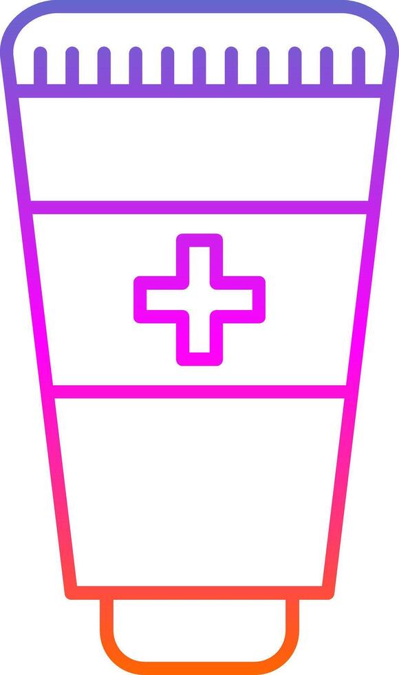 Hand Sanitizer Line Gradient Icon vector