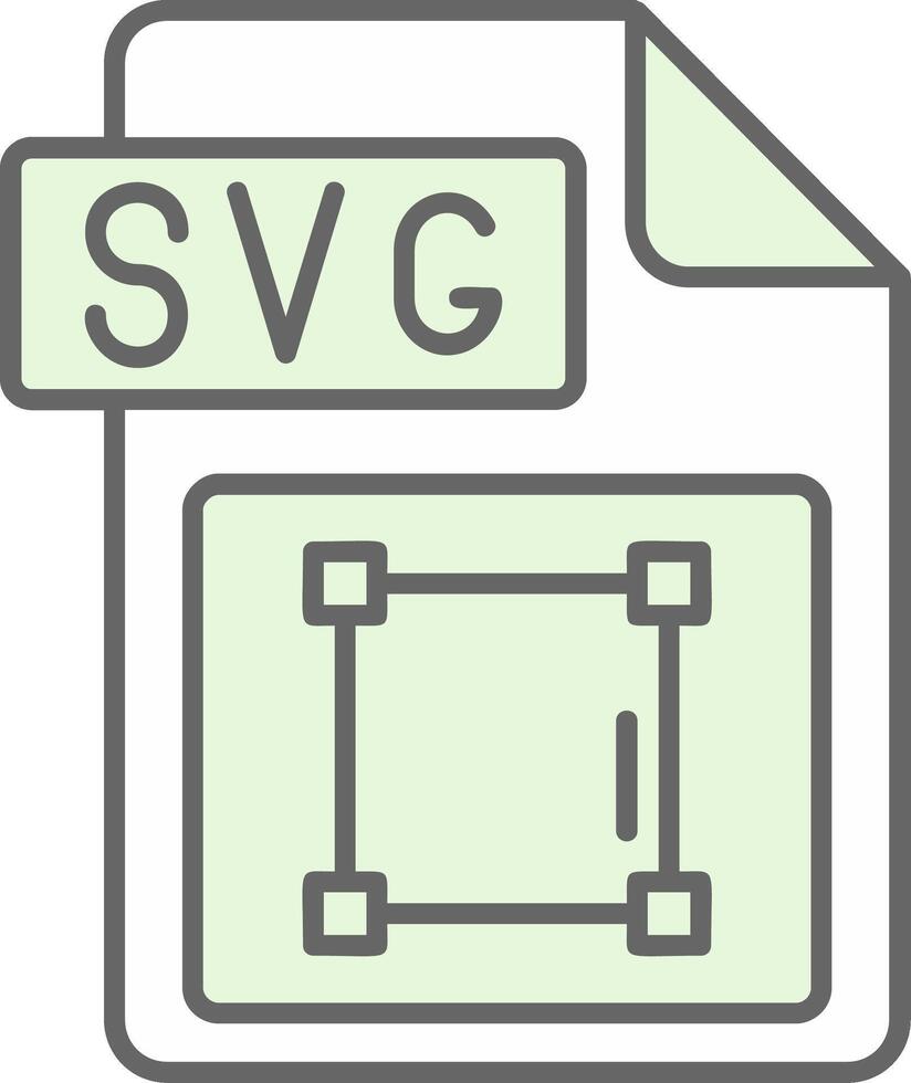 svg archivo formato verde ligero relleno icono vector