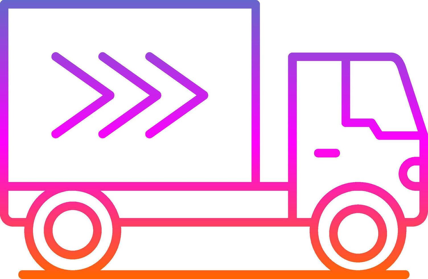 Delivery Truck Line Gradient Icon vector