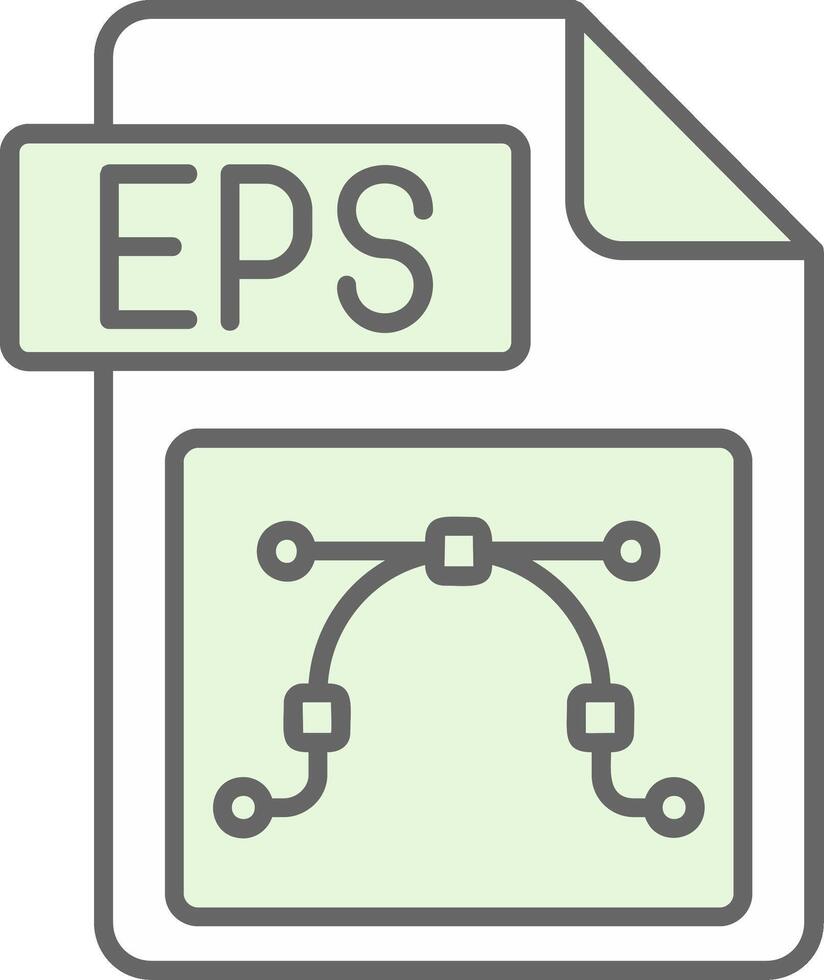 Eps file format Green Light Fillay Icon vector