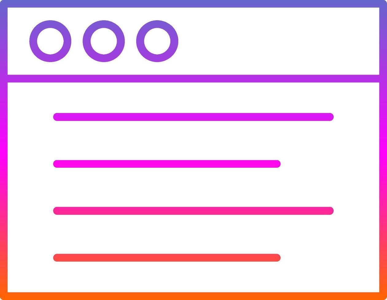 Online Learning Line Gradient Icon vector